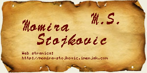 Momira Stojković vizit kartica